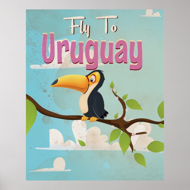 Uruguay Vintage Resemål. Poster (Framsidan)