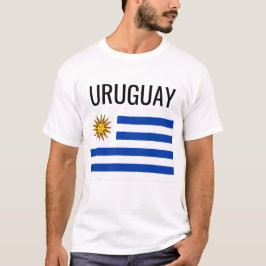 Uruguay/World Land National Flagga T Shirt