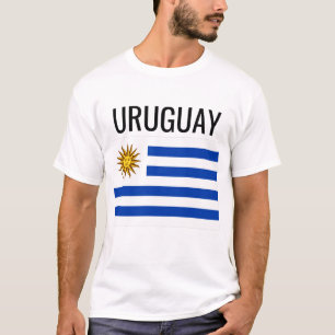 Uruguay/World Land National Flagga T Shirt