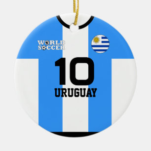 Uruguay World Ocer Jersey Ornament