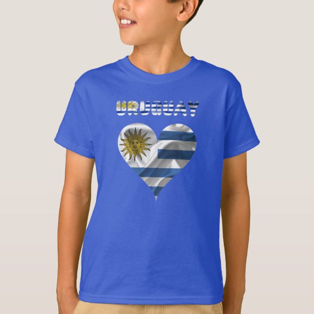 Uruguayansk flagga tröja (Framsida)