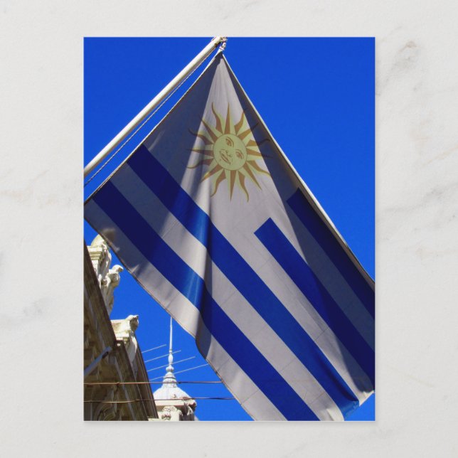 uruguayansk flagga vykort (Framsida)