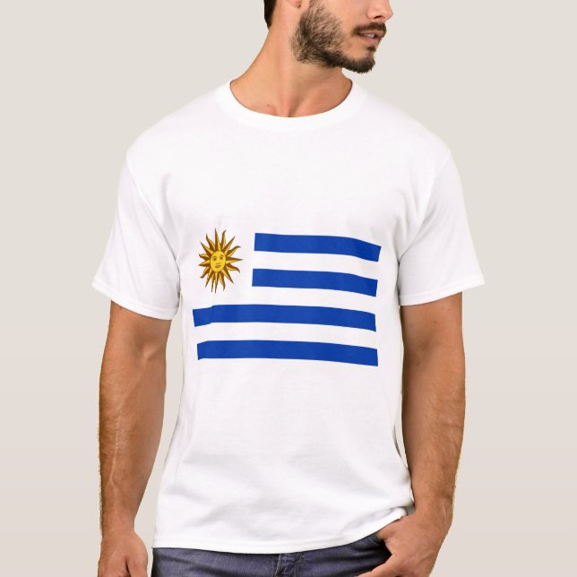 Uruguayanska flaggan (Uruguay) T Shirt (Framsida)