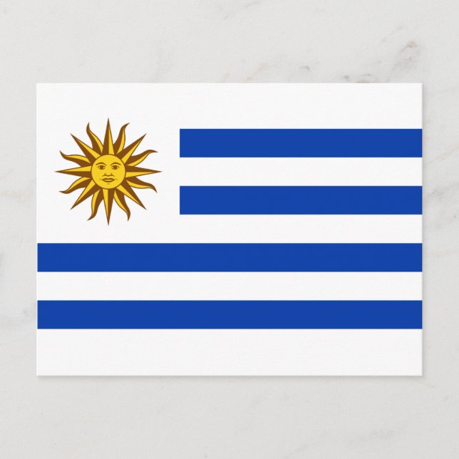 Uruguayanska flaggan (Uruguay) Vykort (Framsida)