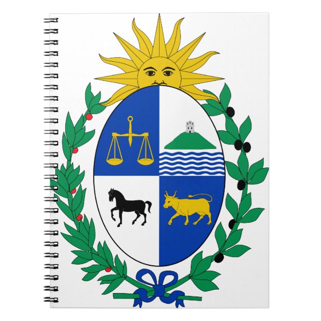 uruguayemblem anteckningsbok (Framsidan)