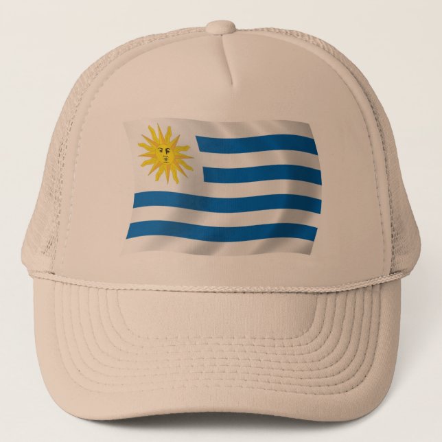 Uruguays flagg hatt truckerkeps (Framsida)