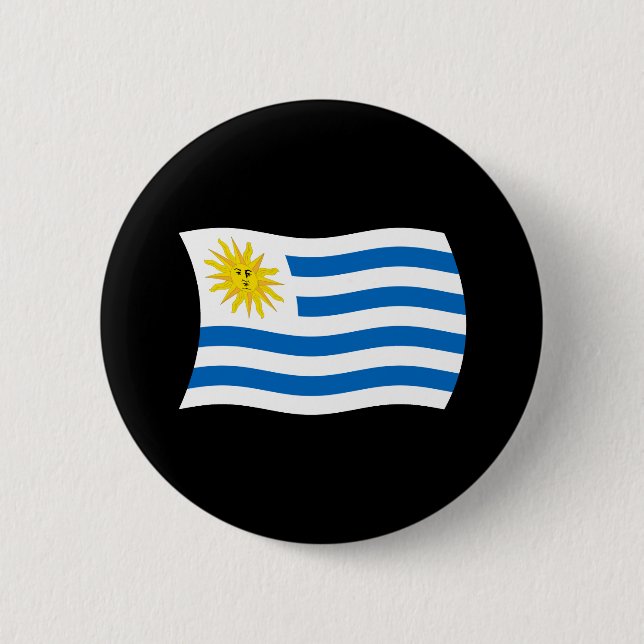 Uruguays flagg knapp (Framsida)