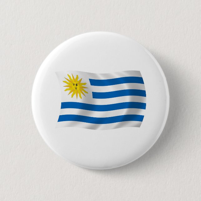 Uruguays flagg knapp (Framsida)
