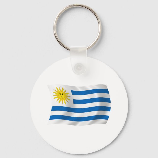 Uruguays flagg nyckelring (Framsida)