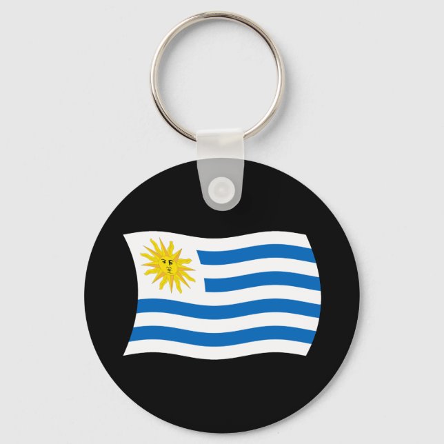 Uruguays flagg nyckelring (Framsida)