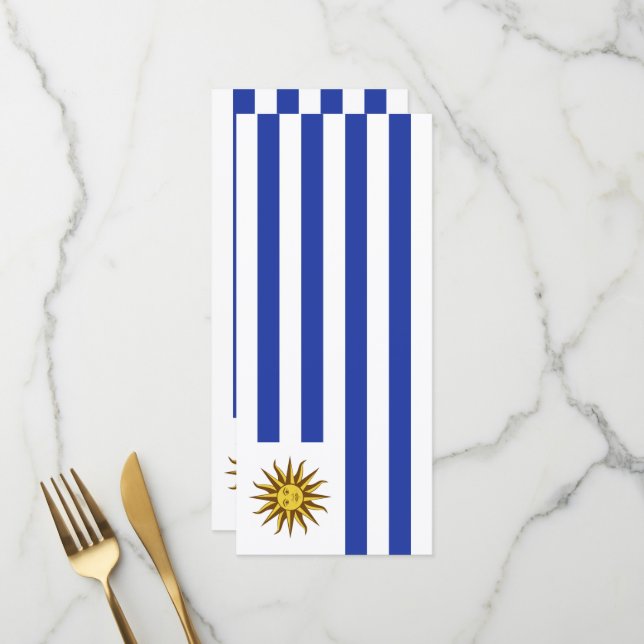 Uruguays flagga meny (Fram/Back In Situ)