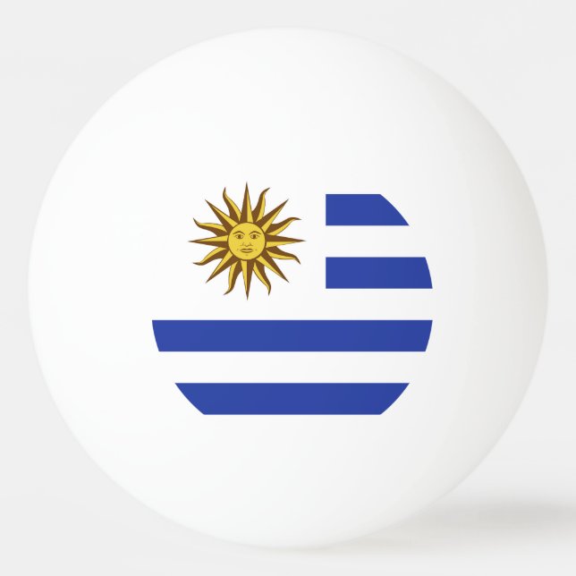 Uruguays flagga pingisboll (Framsidan)