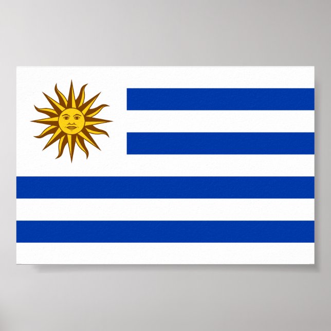 Uruguays flagga poster (Framsidan)