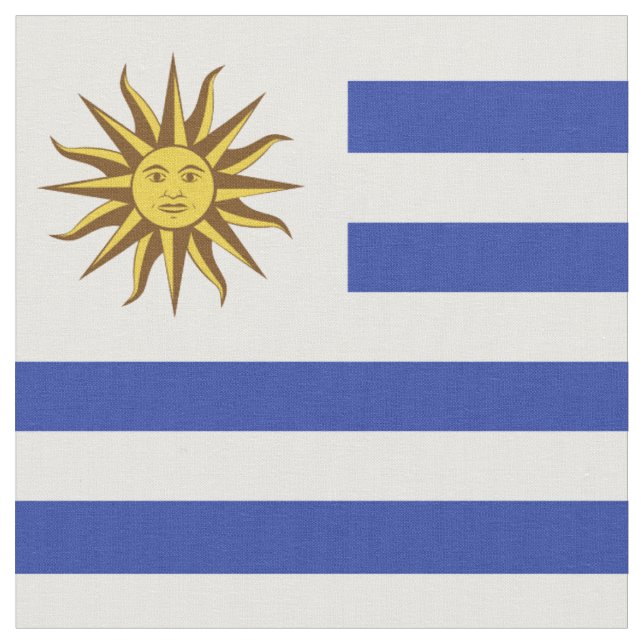 Uruguays flagga tyg (Närbild)