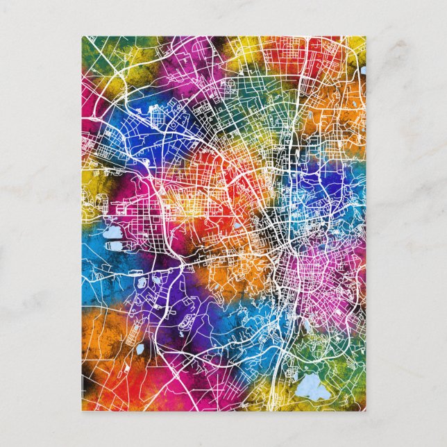 Ürümqi China City Karta Vykort (Framsida)