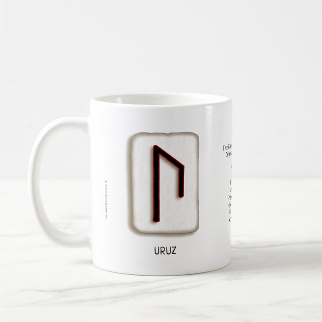 Uruz RuneStone 11 oz. Mugg (Vänster)