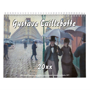 Urval av mästerverk i Gustave Caillebotte Kalender
