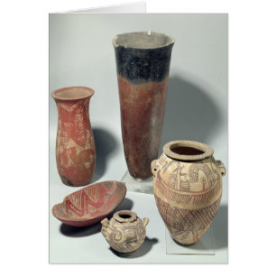 Urval av vas, Naqada I/II Period, 4 000-3 100 Hälsningskort