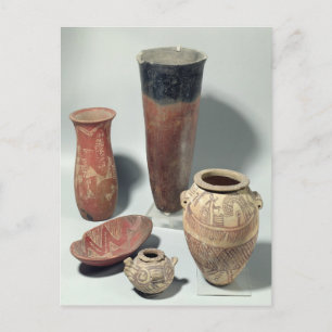 Urval av vas, Naqada I/II Period, 4 000-3 100 Vykort