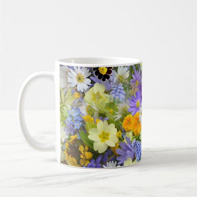 Urval för vår-blomma kaffemugg (Vänster)