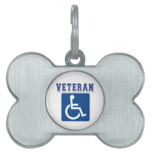 Urvalsinvalid veteran ID-bricka husdjur