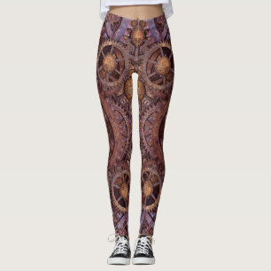 Urverkvintage industriella Steampunk Leggings