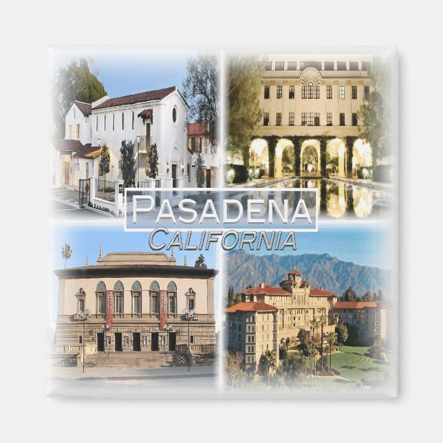 US0131 Amerika, Förenade Stater, Pasadena, Fridge Magnet (Framsidan)