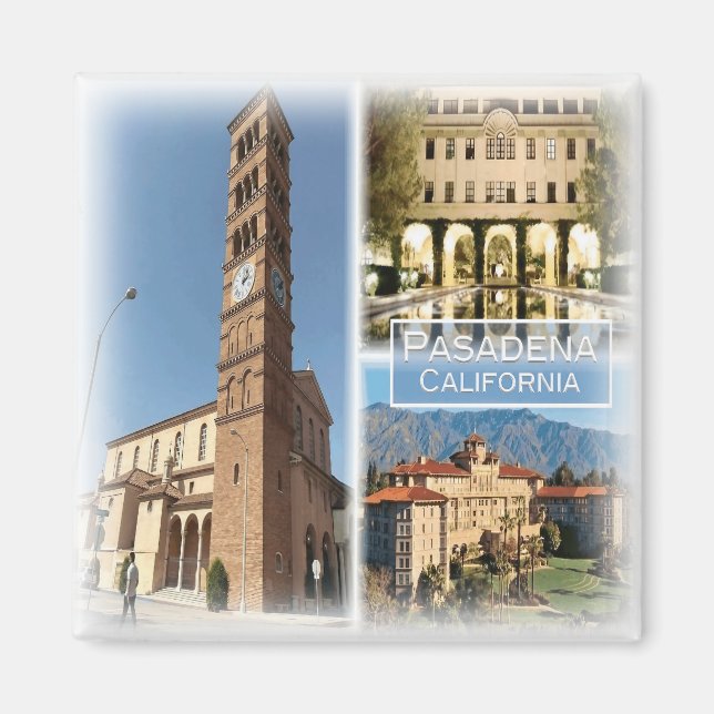 US0133 Amerika,Förenade Stater, Pasadena, Fridge Magnet (Framsidan)