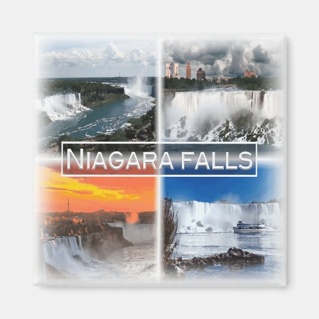 US0136 America, United Stater, Niagara, Fridge Magnet (Framsidan)
