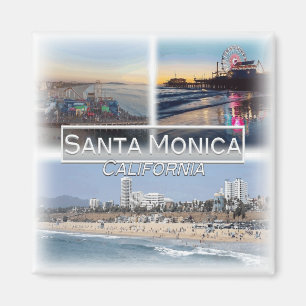 US0144 Amerika,Förenade Stater, Santa Monica Fridg Magnet