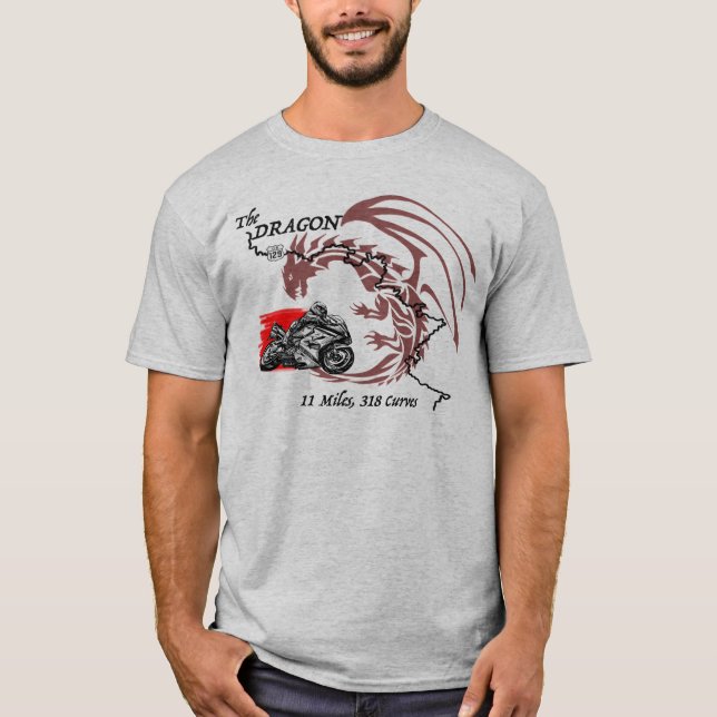 US 129 Dragon T Shirt (Framsida)
