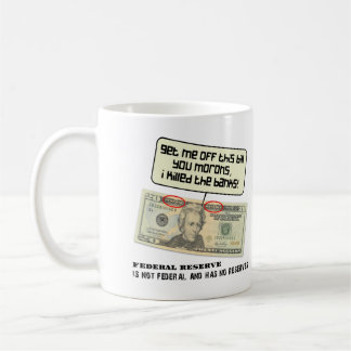US 20-dollarsedel Federal Reserve Kaffemugg