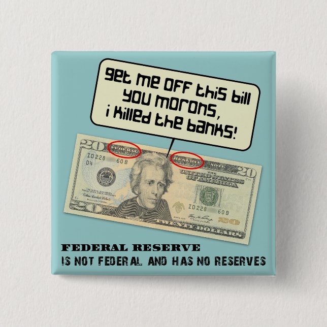US 20 federal dollar räkning reserverar Knapp (Framsida)