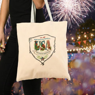 US 250 år av frihet botanisk canvas Tygkasse