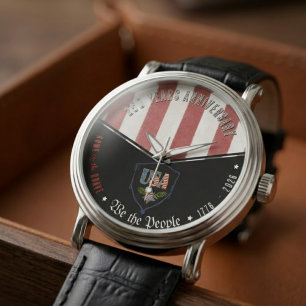 US 250 Vi Folket Patriotiskt Jubileumsur Armbandsur