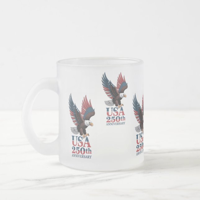 US 250th Anniversary  Frostad Glasmugg (Vänster)