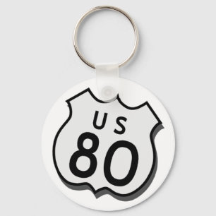 US 80 nyckel- Fob Nyckelring