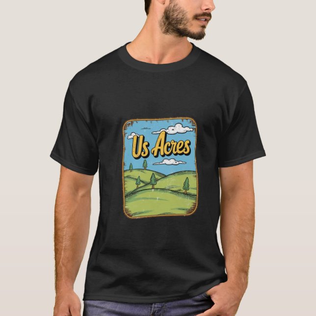 US Acres - Roligt Farm Life T Shirt (Framsida)