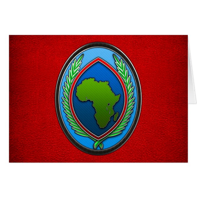US Afrika Command Hälsningskort (Framsidan Horizontal)
