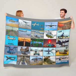 US AIRLIFT AVIATION "MONTAGE" FLEECEFILT