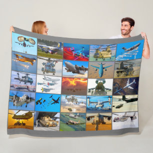 US AIRLIFT AVIATION "MONTAGE" FLEECEFILT