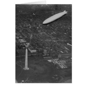 US Airship 'USS Los Angeles' ZR3 som flyger över Hälsningskort