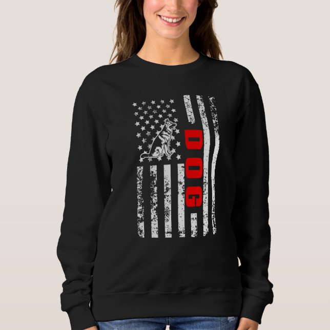 US American Flag Dog Sports Patriotic Dog Lover Pr T Shirt (Framsida)