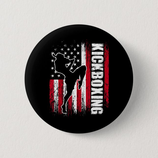Us American Flag Kickboxing Fighter Kickboxer Mart Knapp (Framsida)