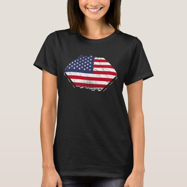 US American Flag T Shirt (Framsida)
