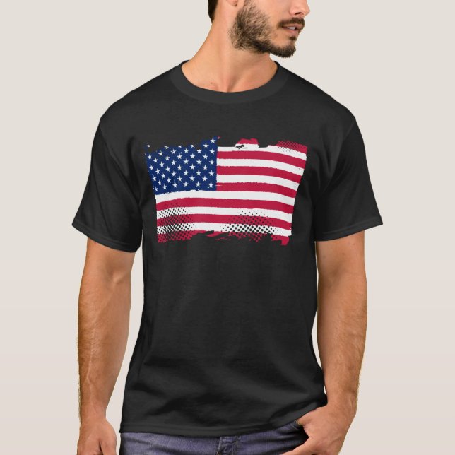 US American Flag T Shirt (Framsida)