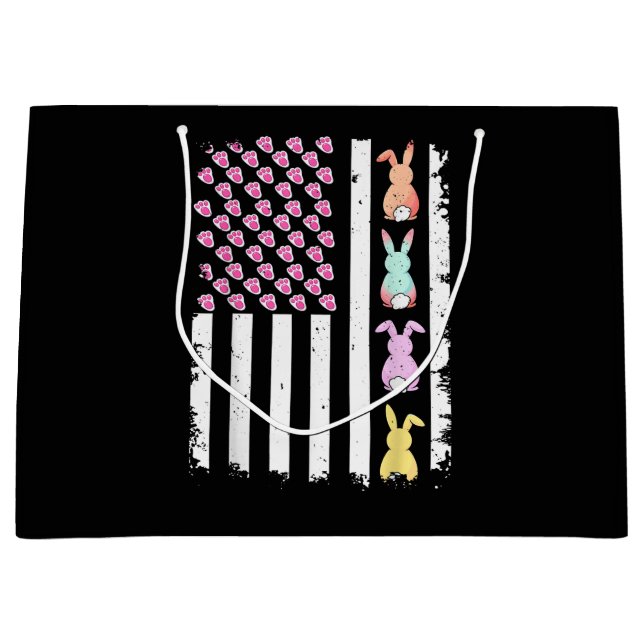 US American Flag with Bunny for Easter Day (Framsidan)