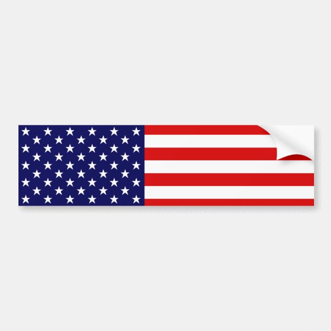 US American Flagga Bildekal (Framsidan)