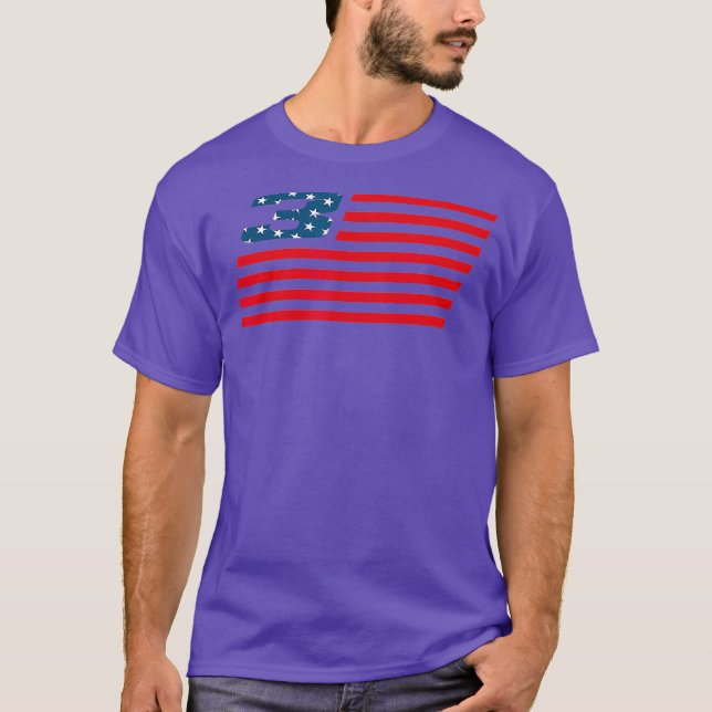 US American Flagga E3 Motocross Supercross T Shirt (Framsida)