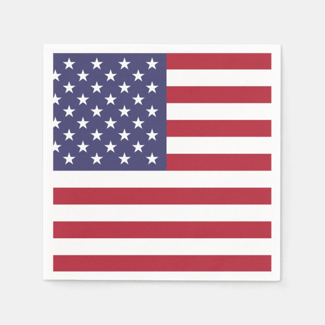 US AMERICAN FLAGGA | PAPPERSSERVETT (Framsidan)